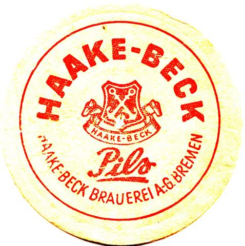 bremen hb-hb haake rund 1stg 4a (215-haake beck pils-rot)